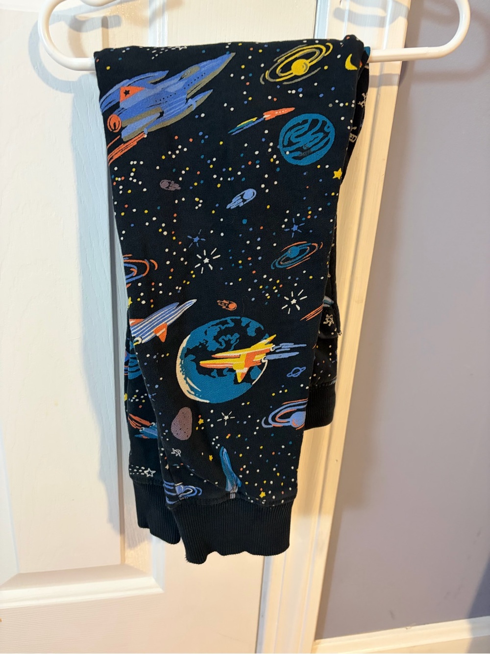 Hanna Andersson Jogger Pants Space Print 6/7 slim